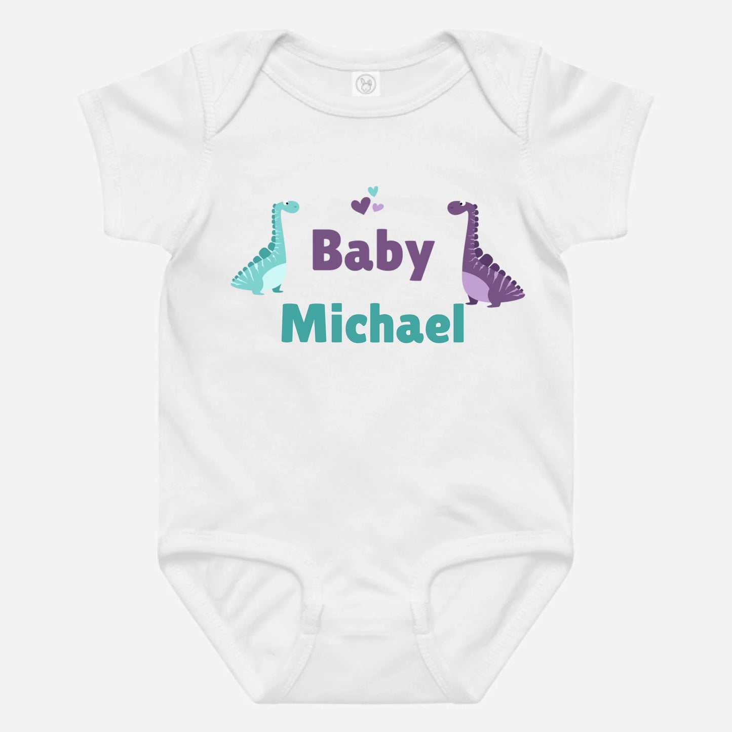 Baby Bodysuit Dino Personalized Name