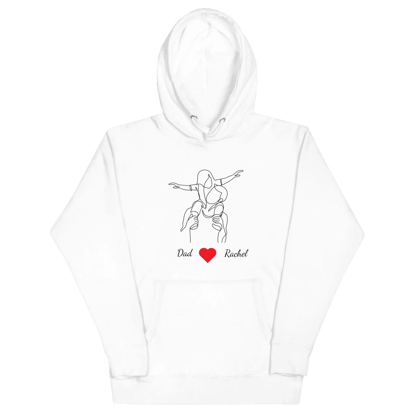 Personalized Dad Line Art Gift – Custom Name