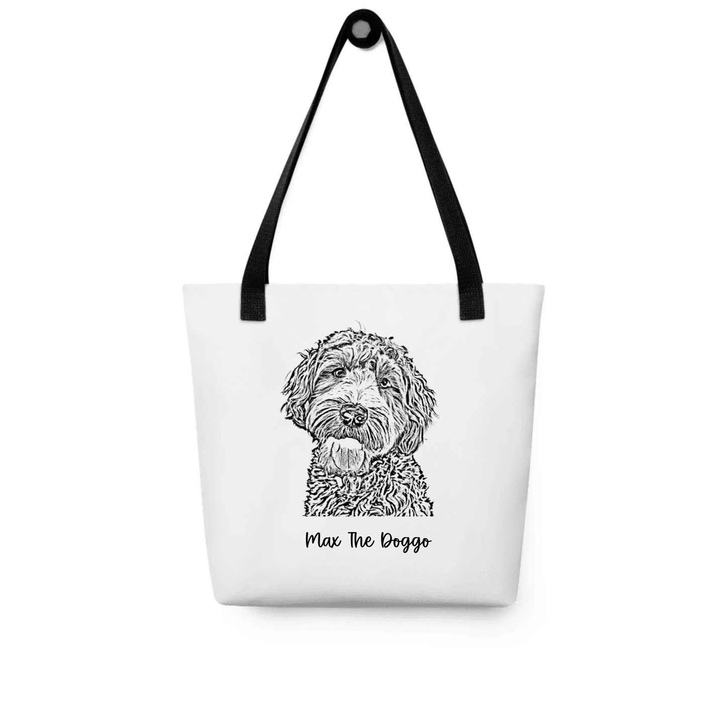 Retrato personalizado de cão – foto e nome personalizados