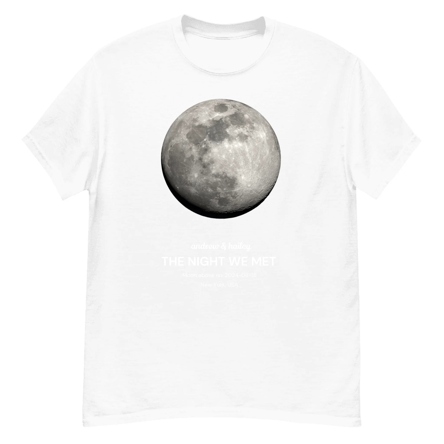 Personalized Moonphase Gift - Custom Date T-Shirt & Hoodie