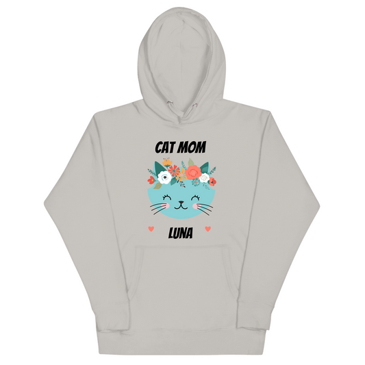Cat Mom Flowers - personalized name