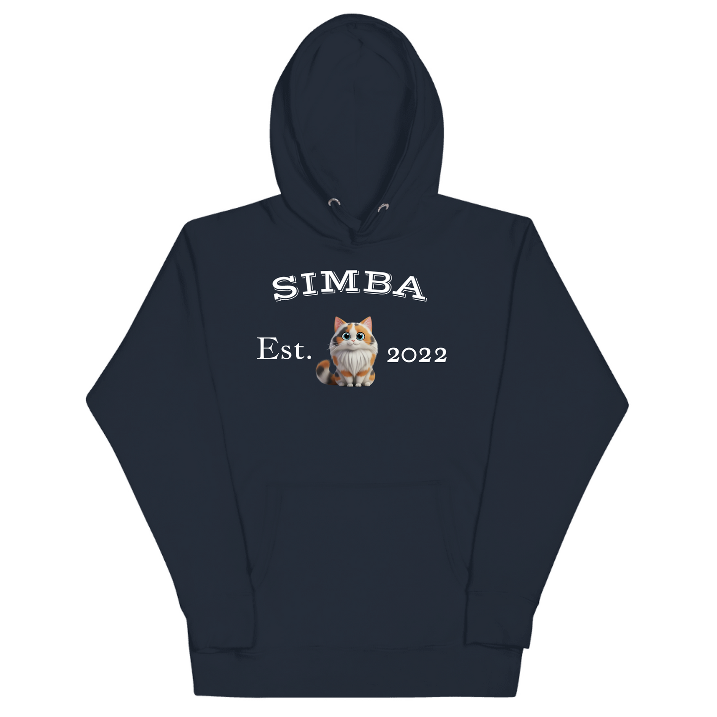 Personalized 3D Cat Gift — Custom Cat Name, Breed & Year on T-Shirt, Hoodie, Poster, Mug & Tote Bag