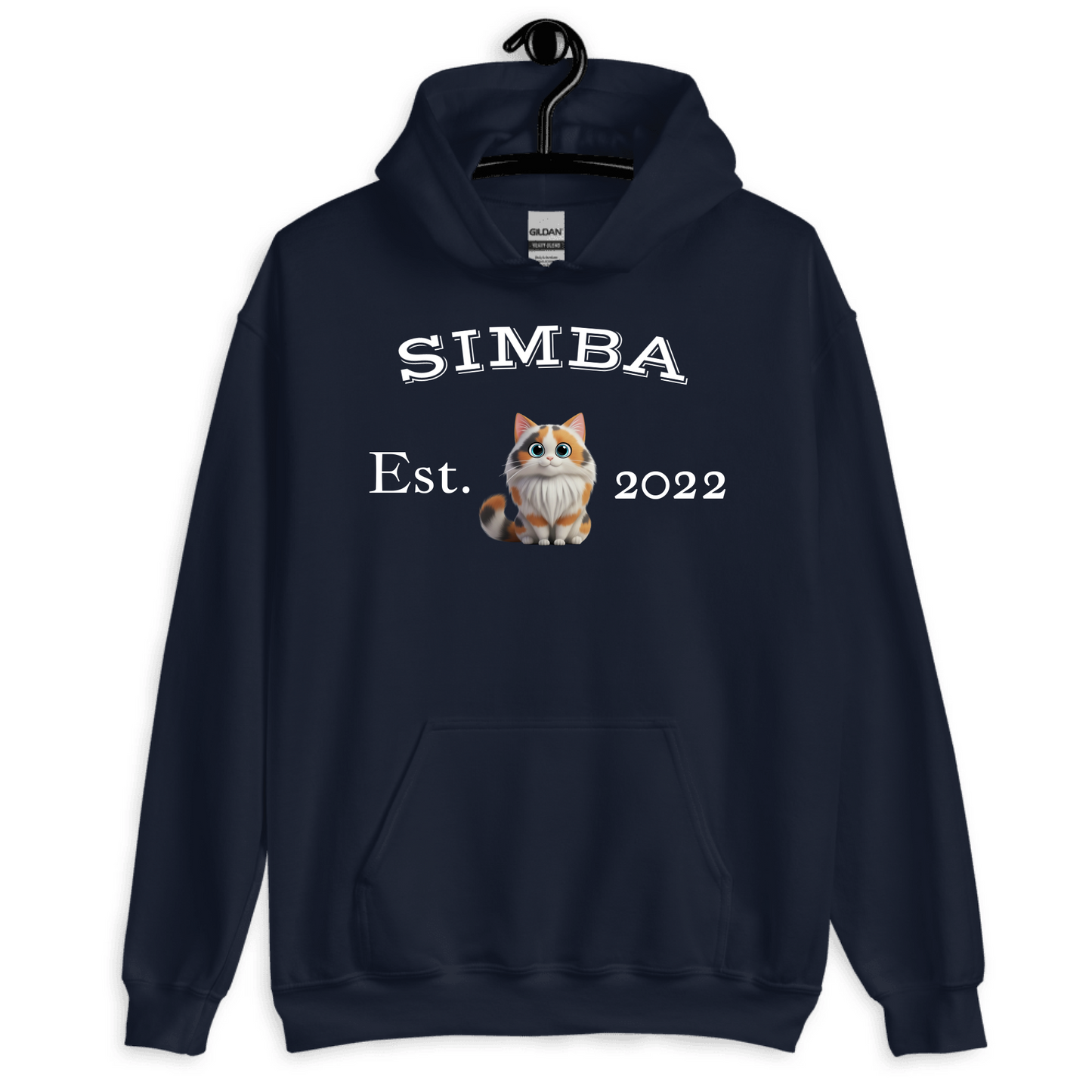 Personalized 3D Cat Gift — Custom Cat Name, Breed & Year on T-Shirt, Hoodie, Poster, Mug & Tote Bag