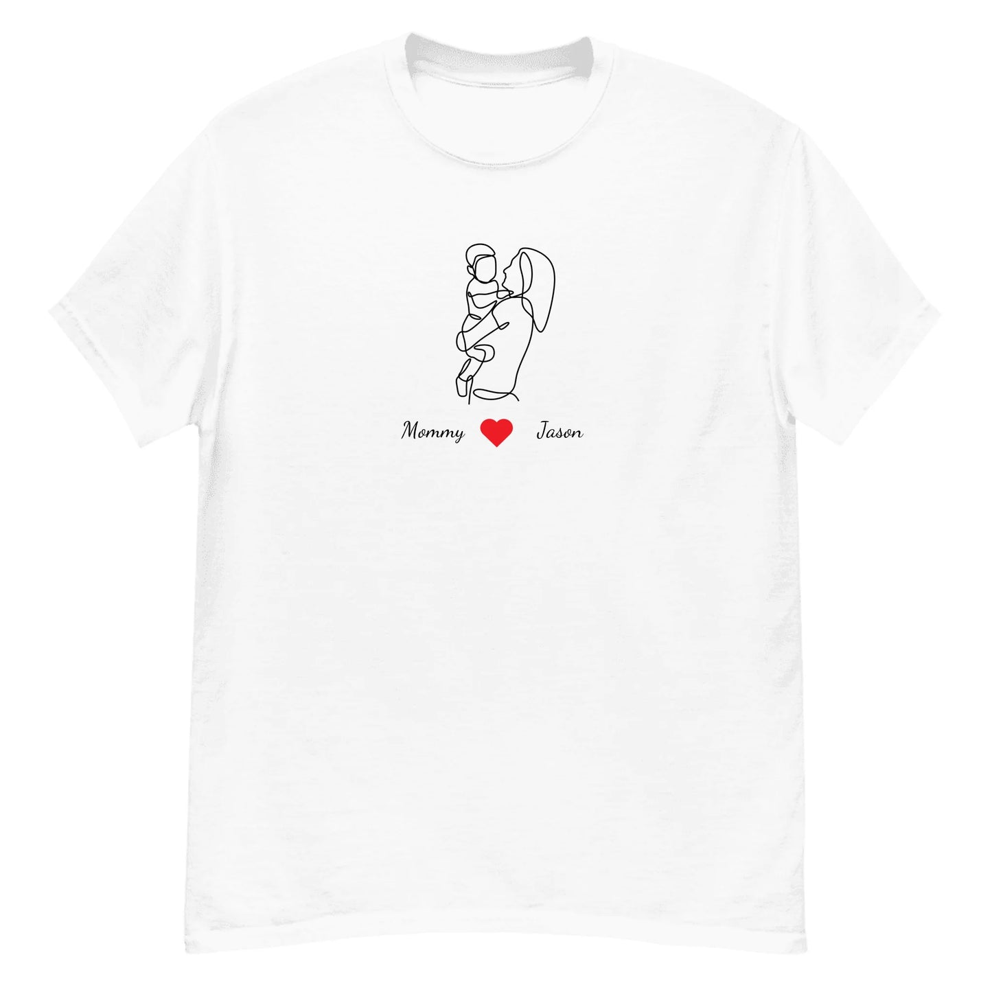 Personalized Mom Line Art Gift – Custom Name