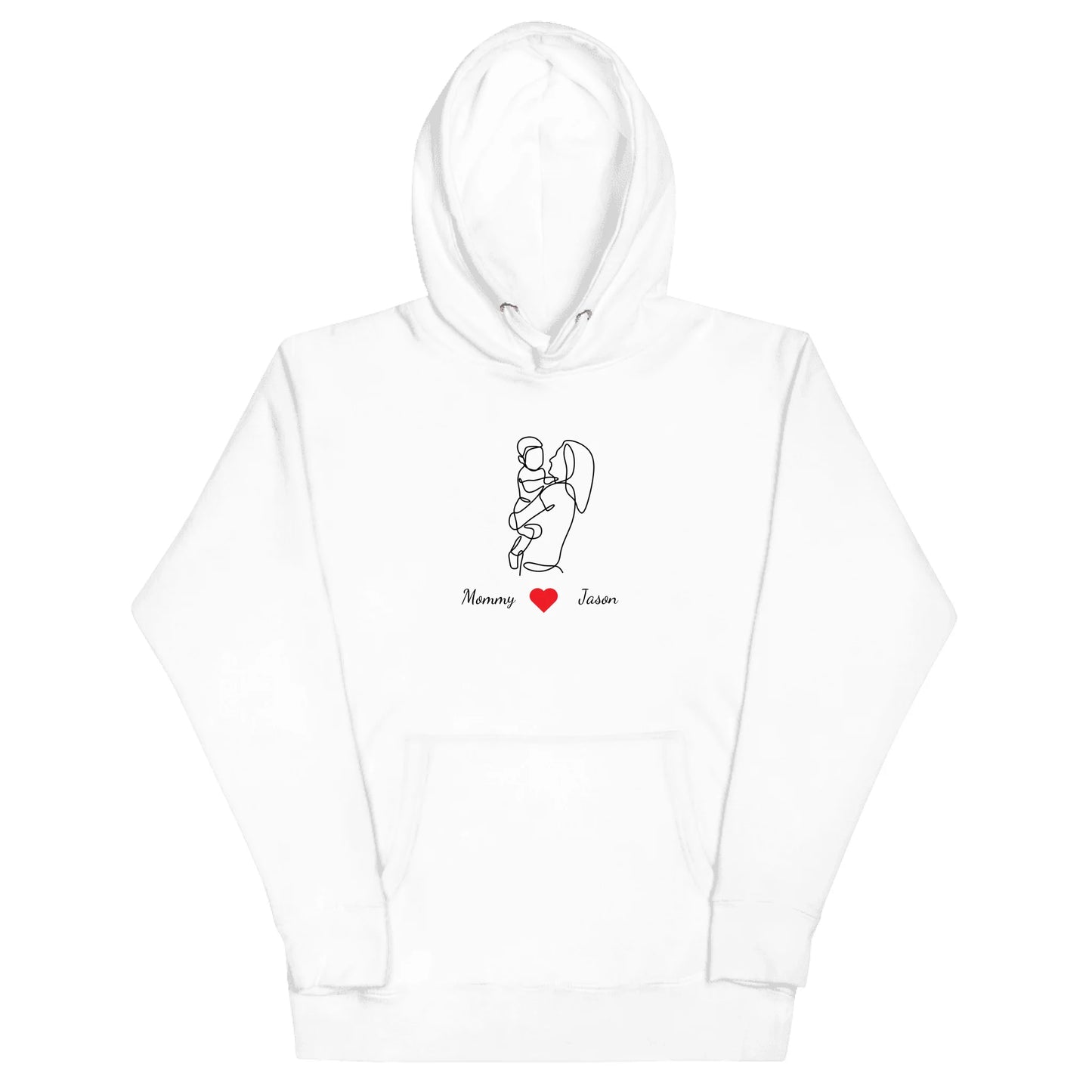 Personalized Mom Line Art Gift – Custom Name