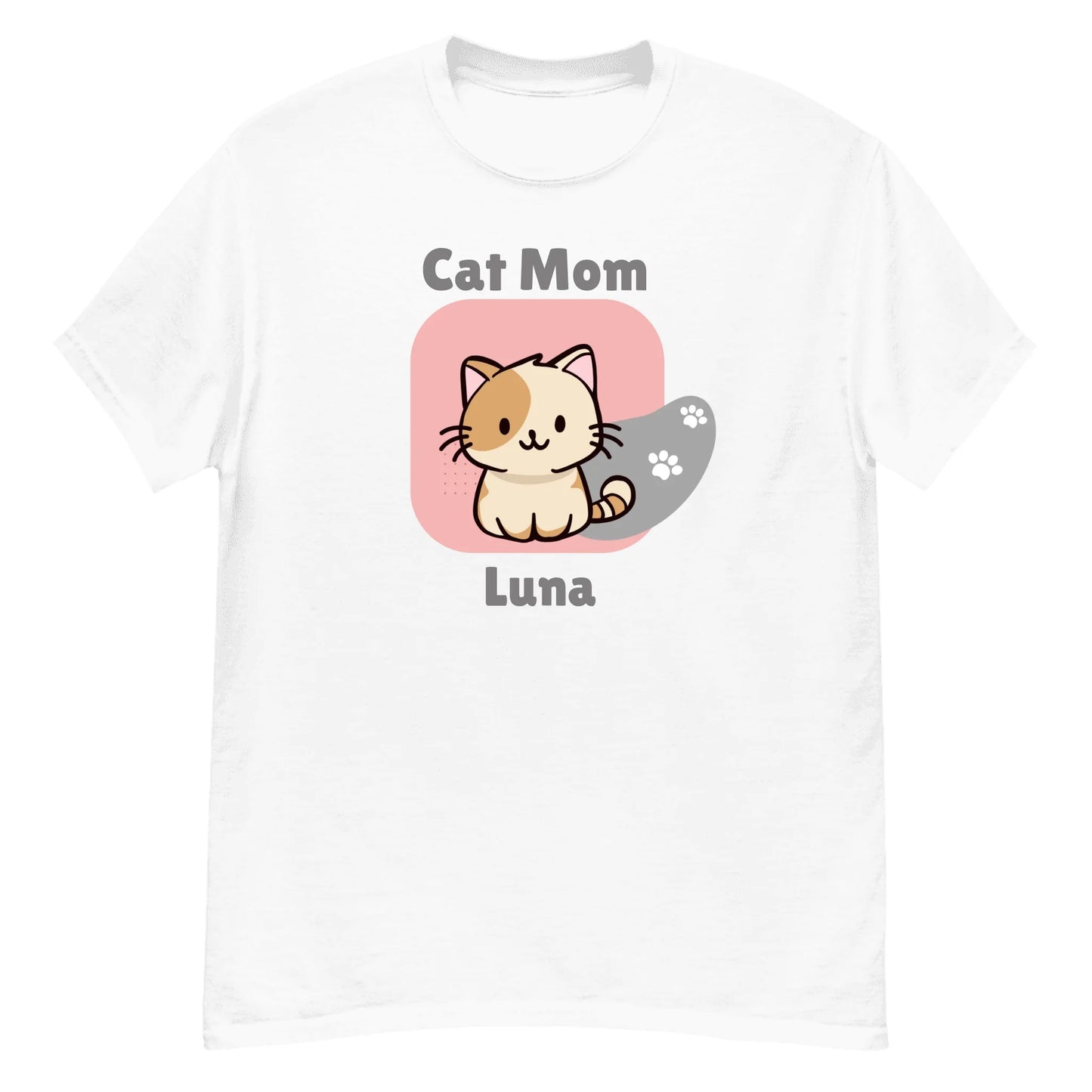 Cat Mom - Custom Name on T-Shirt, Hoodie, Poster, Mug & Tote Bag