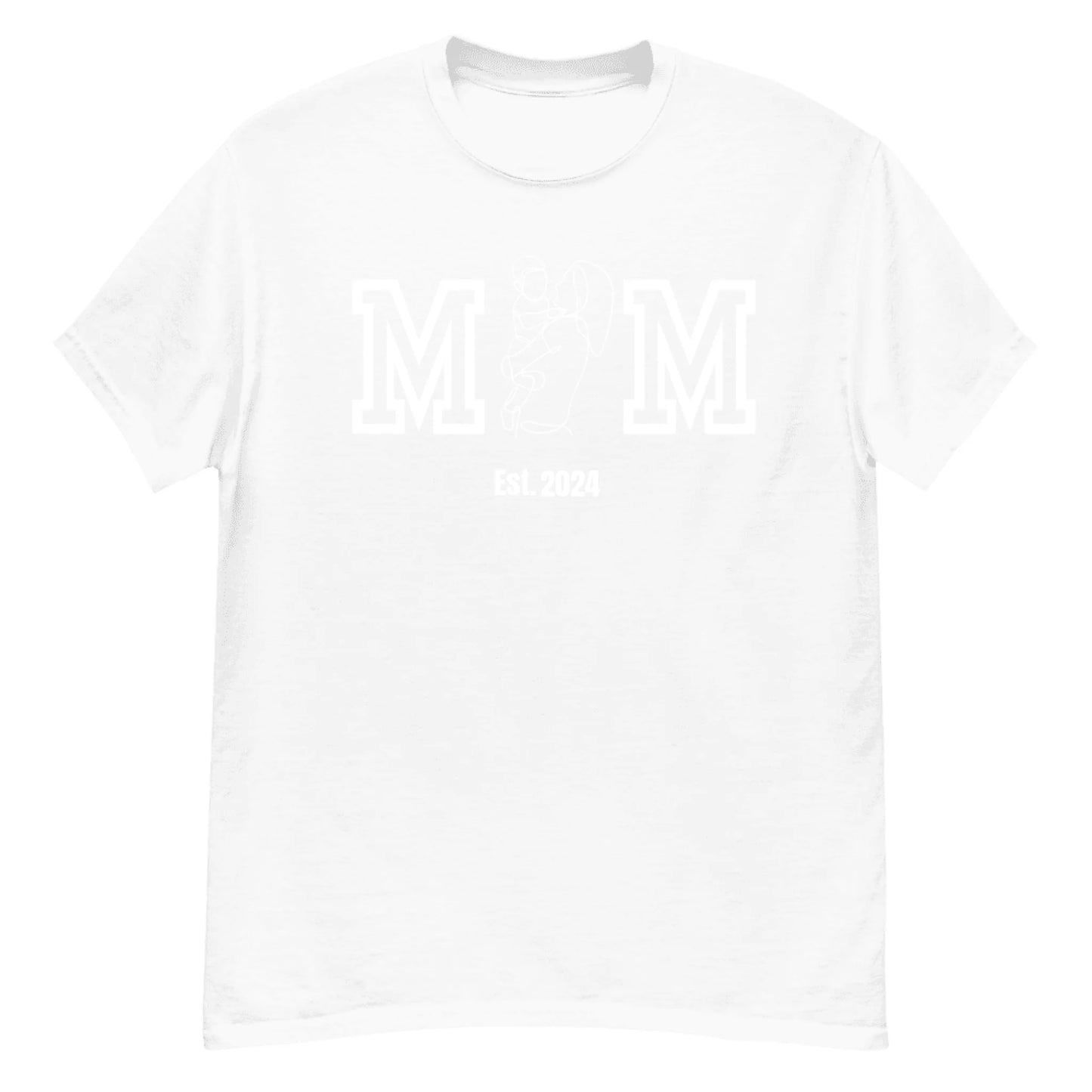 Personalized Mom Line Art Gift – Custom Year T-Shirt or Hoodie for Mothers