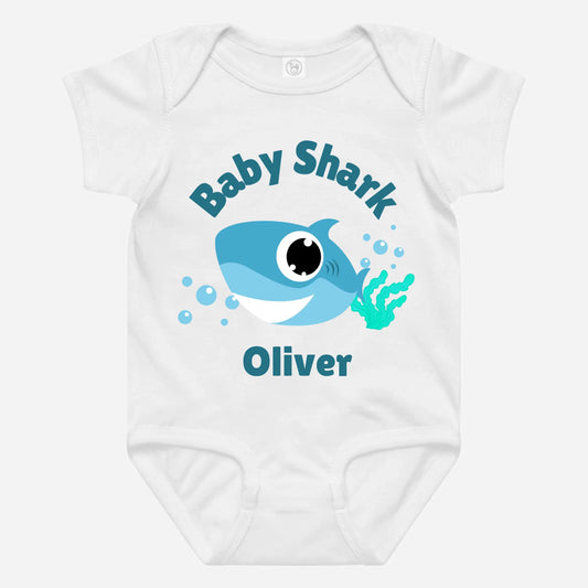 Baby Shark Bodysuit Personalized Name