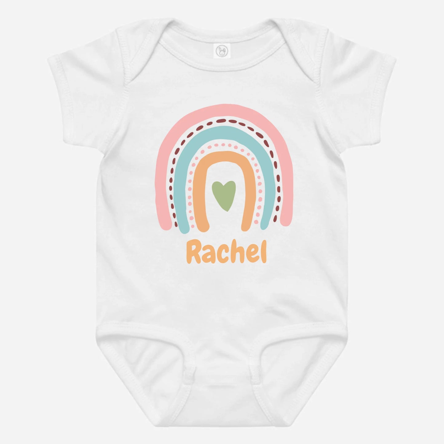 Baby Bodysuit Rainbow Personalized Name