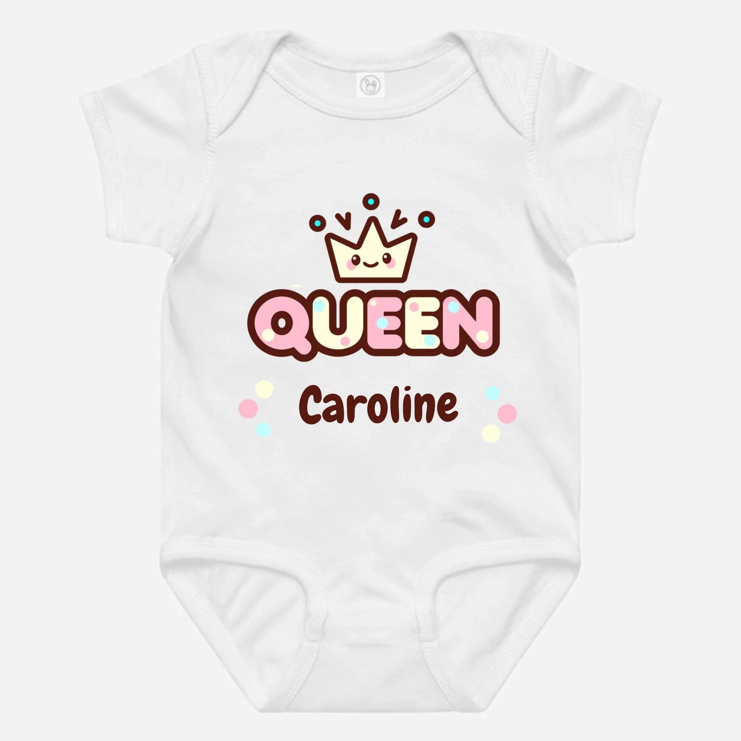 Baby Bodysuit Queen Personalized Name