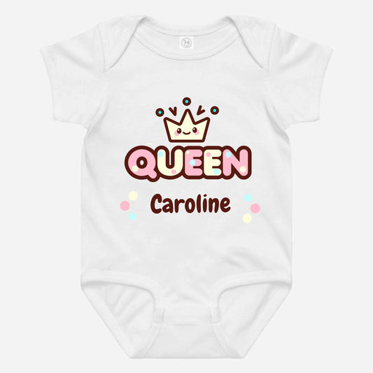 Baby Bodysuit Queen Personalized Name