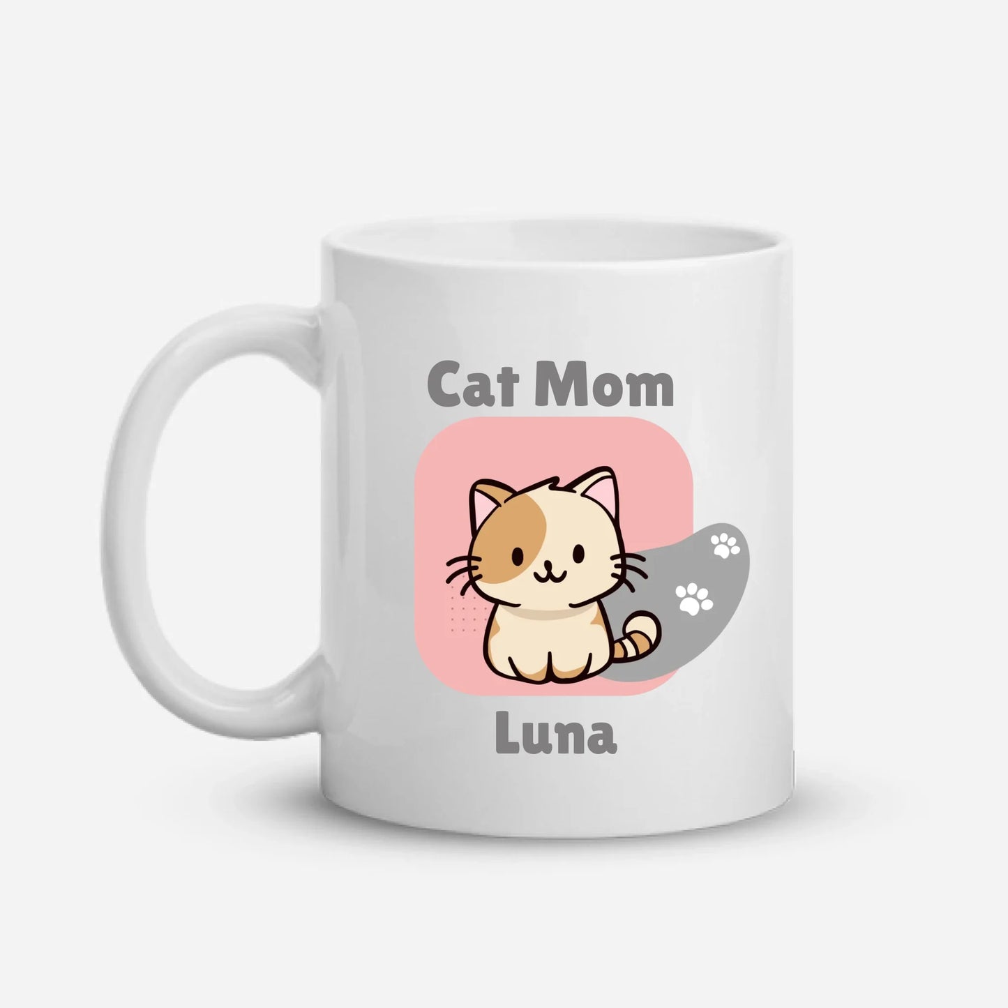 Cat Mom - Custom Name on T-Shirt, Hoodie, Poster, Mug & Tote Bag