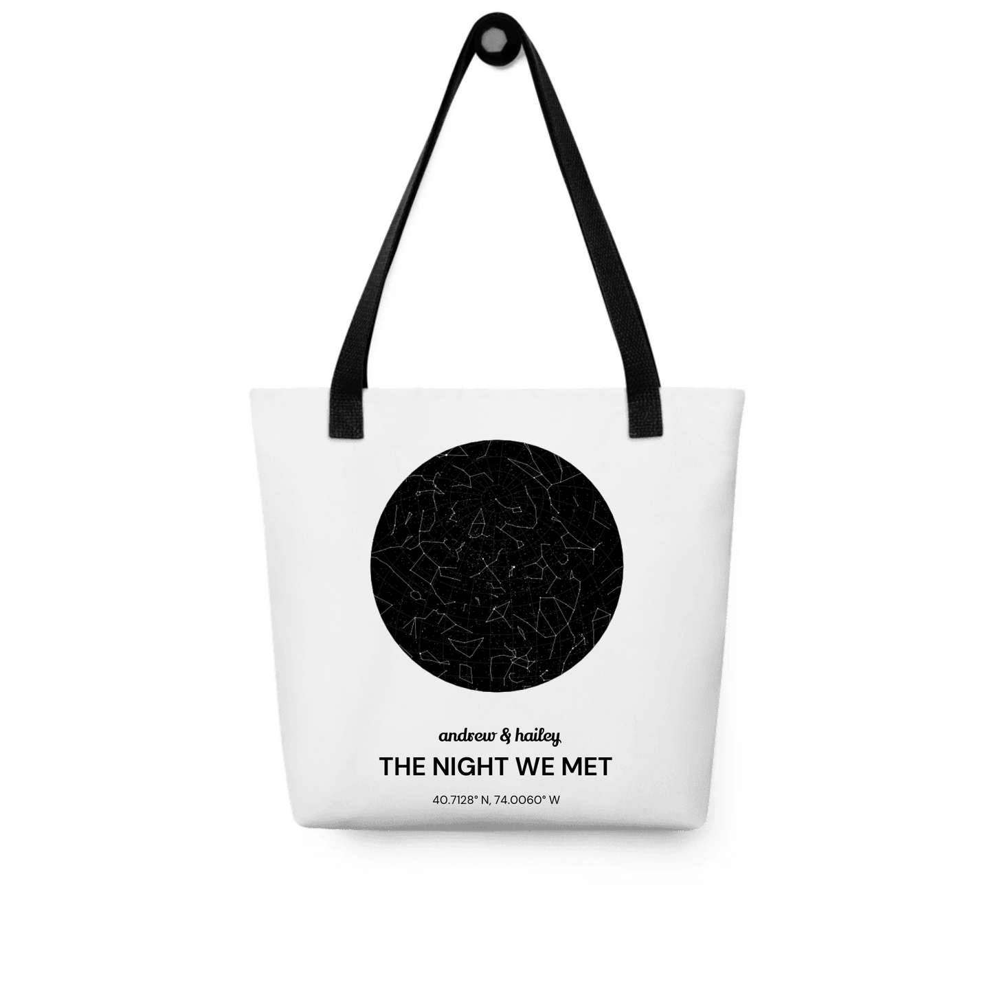 Personalized Starmap Gift — Custom Names, Text & Date on T-Shirt, Hoodie, Poster, Mug & Tote Bag