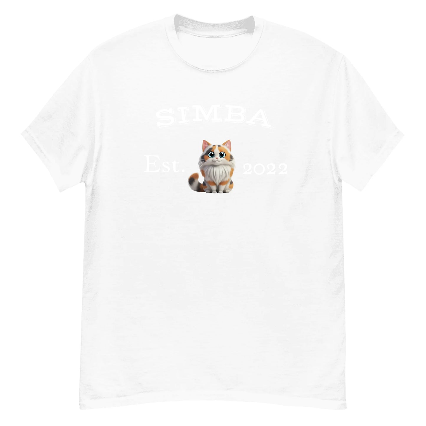 Personalized 3D Cat Gift — Custom Cat Name, Breed & Year on T-Shirt, Hoodie, Poster, Mug & Tote Bag