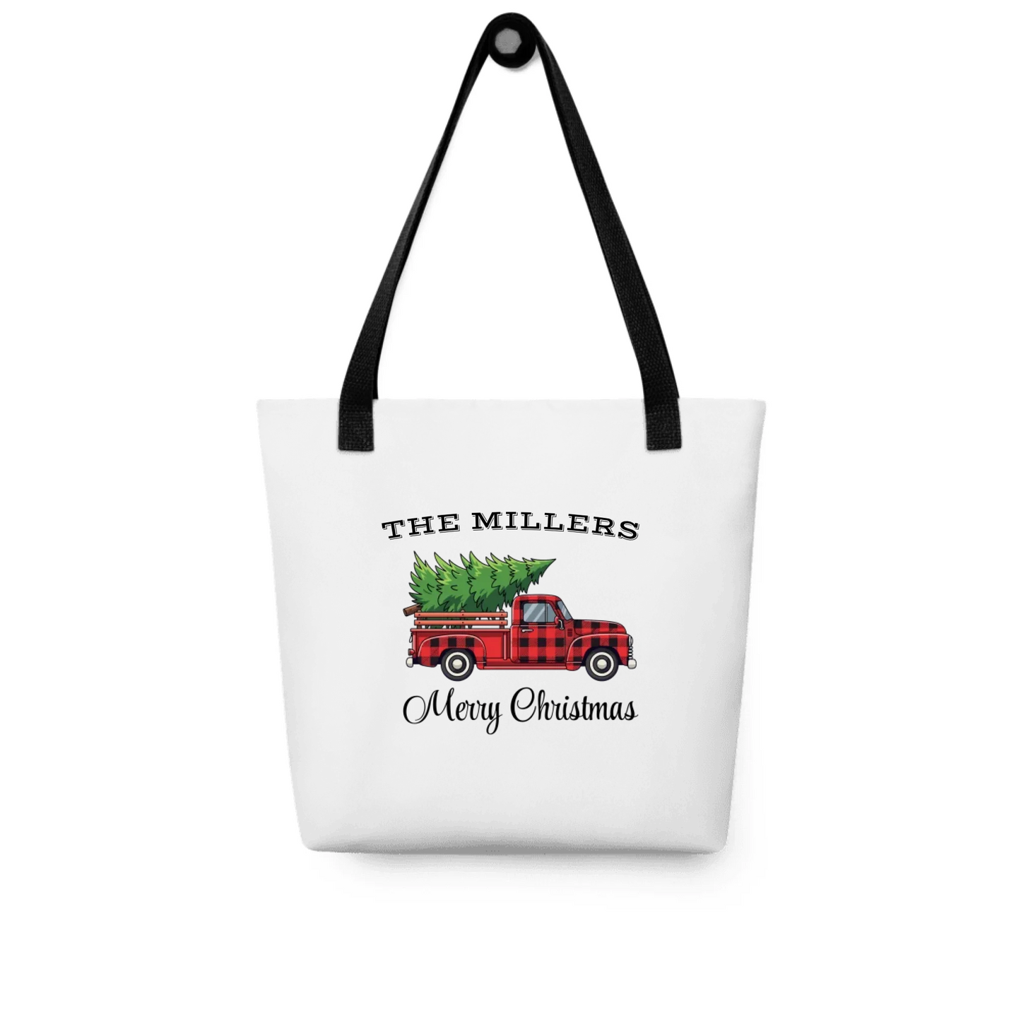 Personalized Christmas Gift — Custom Family Name on T-Shirt, Sweatshirt, Hoodie, Poster, Mug & Tote Bag