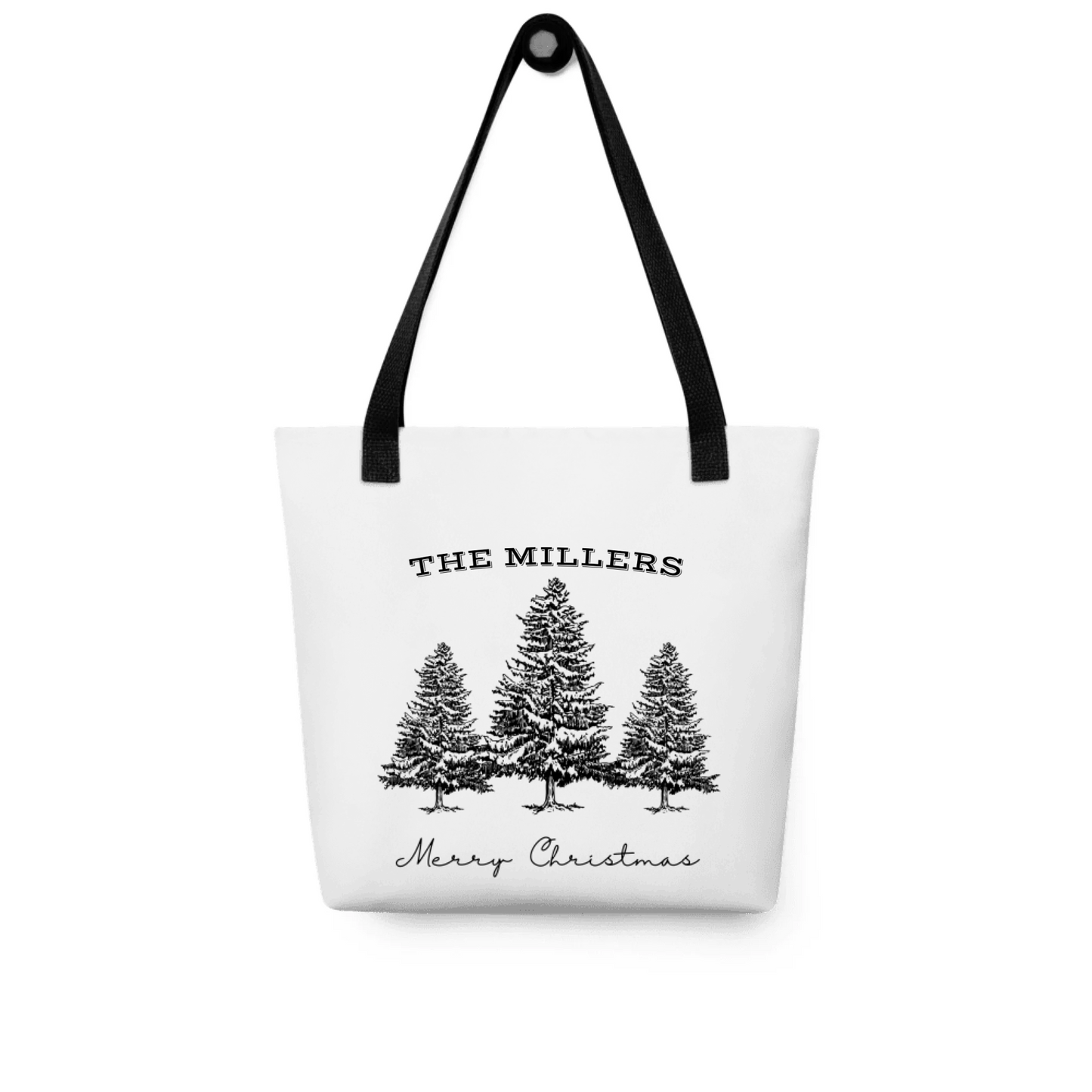 Personalized Christmas Matching Gift — Custom Family Name on T-Shirt, Sweatshirt, Hoodie, Poster, Mug & Tote Bag