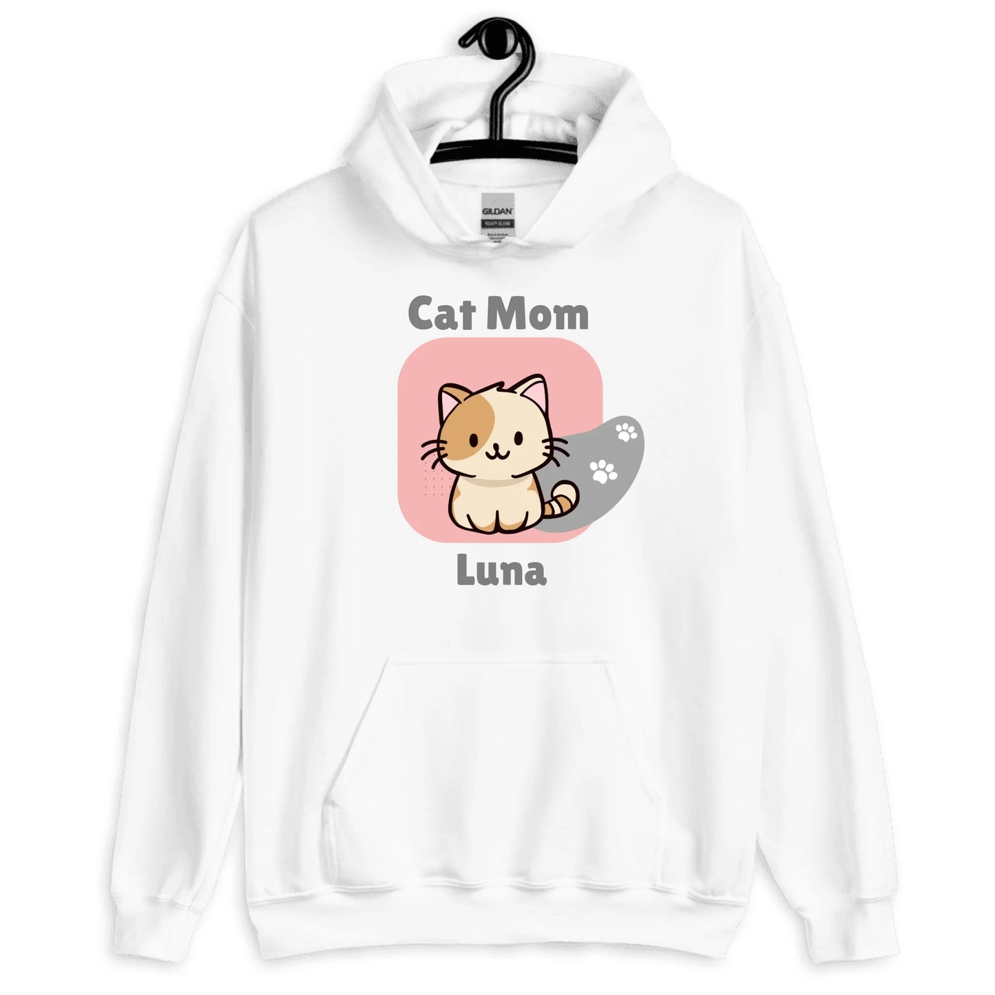 Cat Mom - Custom Name on T-Shirt, Hoodie, Poster, Mug & Tote Bag