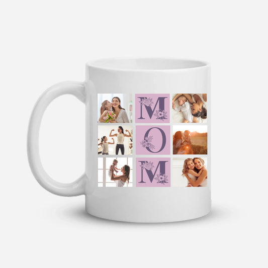 Personalized Gift for Mom — Custom Photo Collage on T-Shirt, Hoodie, Poster, Mug & Tote Bag