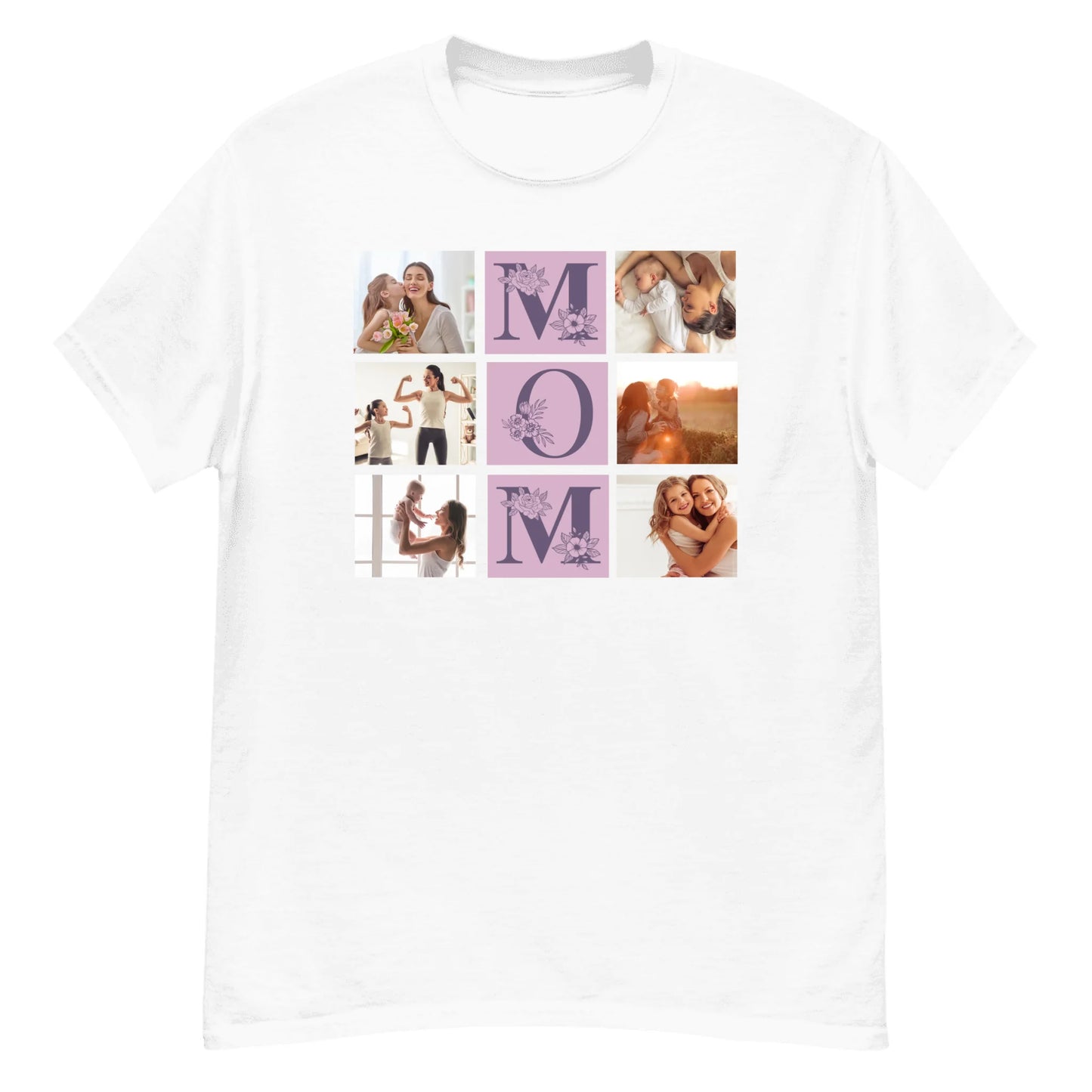 Personalized Gift for Mom — Custom Photo Collage on T-Shirt, Hoodie, Poster, Mug & Tote Bag