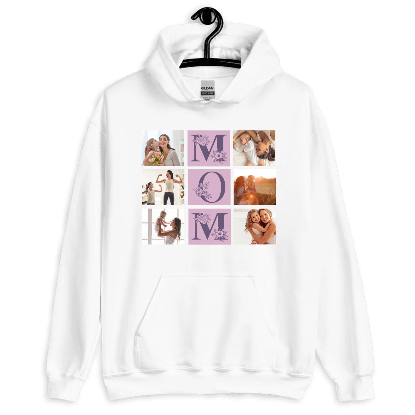 Personalized Gift for Mom — Custom Photo Collage on T-Shirt, Hoodie, Poster, Mug & Tote Bag